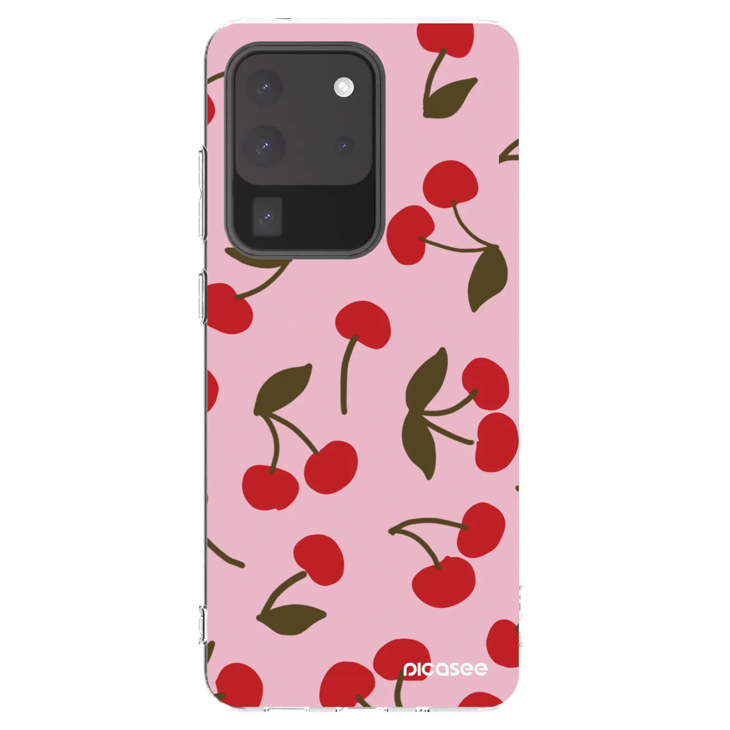 Picasee silikonski prozorni ovitek za Samsung Galaxy S20 Ultra 5G G988F - Cherry