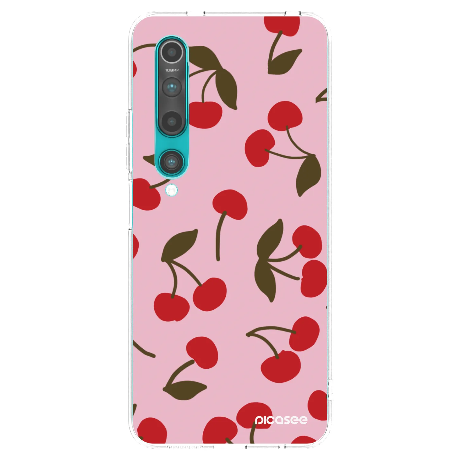 Picasee silikonski prozorni ovitek za Xiaomi Mi 10 - Cherry
