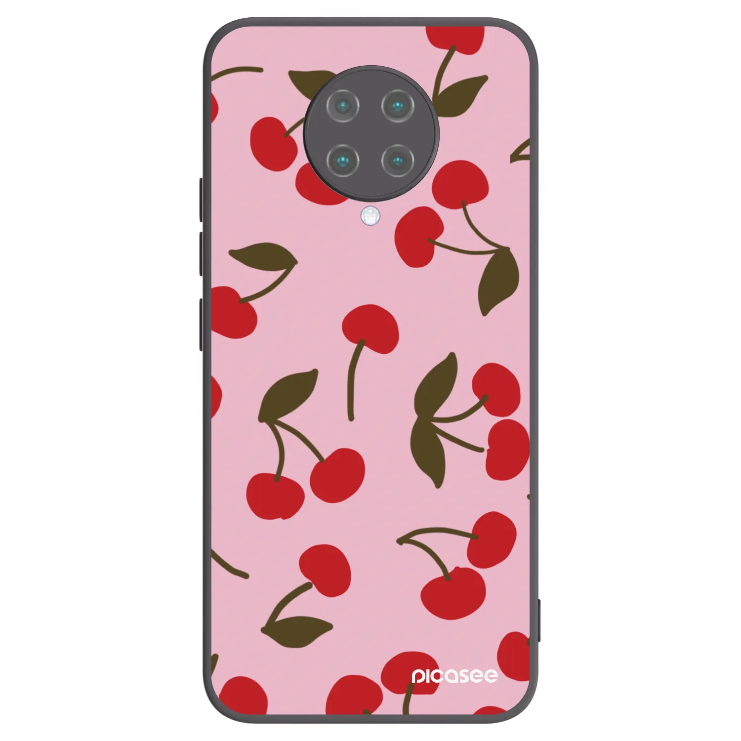 Picasee silikonski črni ovitek za Xiaomi Poco F2 Pro - Cherry