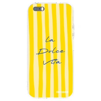 Picasee silikonski prozorni ovitek za Apple iPhone 5/5S/SE - Ladolcevita