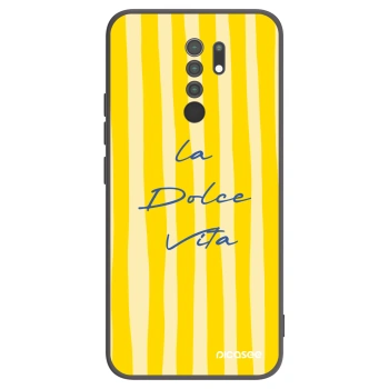 Picasee silikonski črni ovitek za Xiaomi Redmi 9 - Ladolcevita