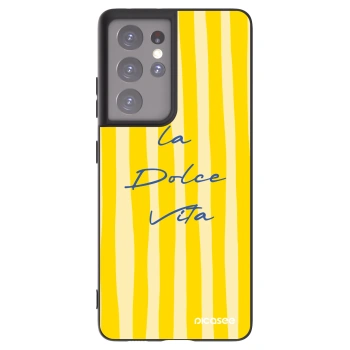 Picasee silikonski črni ovitek za Samsung Galaxy S21 Ultra 5G G998B - Ladolcevita