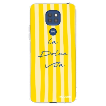 Picasee silikonski prozorni ovitek za Motorola Moto G9 Play - Ladolcevita