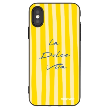 Picasee silikonski črni ovitek za Apple iPhone X/XS - Ladolcevita