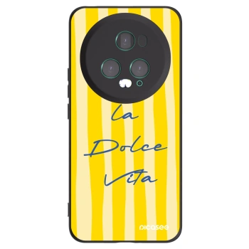 Picasee silikonski črni ovitek za Honor Magic5 Pro - Ladolcevita