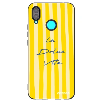 Picasee silikonski črni ovitek za Huawei Nova 3 - Ladolcevita
