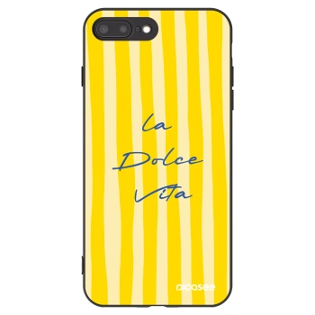 Picasee silikonski črni ovitek za Apple iPhone 8 Plus - Ladolcevita