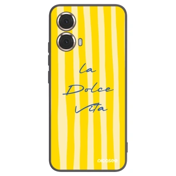 Picasee silikonski črni ovitek za Motorola Moto G85 - Ladolcevita