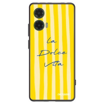Picasee silikonski črni ovitek za Motorola Moto G35 5G - Ladolcevita