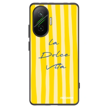 Picasee silikonski črni ovitek za Xiaomi Poco F7 5G - Ladolcevita