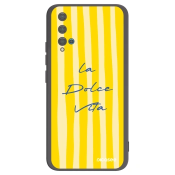 Picasee silikonski črni ovitek za Huawei Nova 5T - Ladolcevita