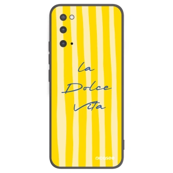 Picasee silikonski črni ovitek za Samsung Galaxy S20 G980F - Ladolcevita