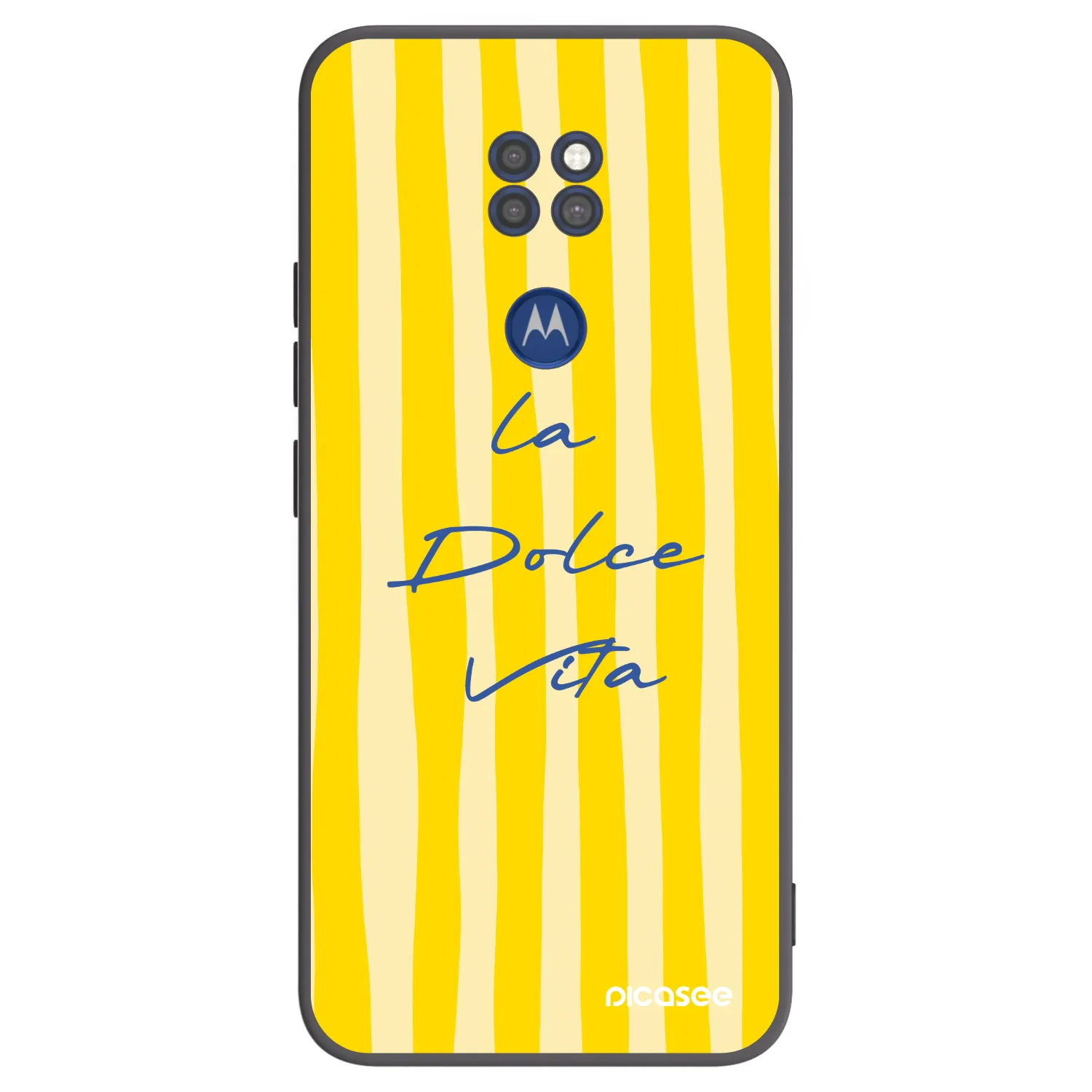 Picasee silikonski črni ovitek za Motorola Moto G9 Play - Ladolcevita