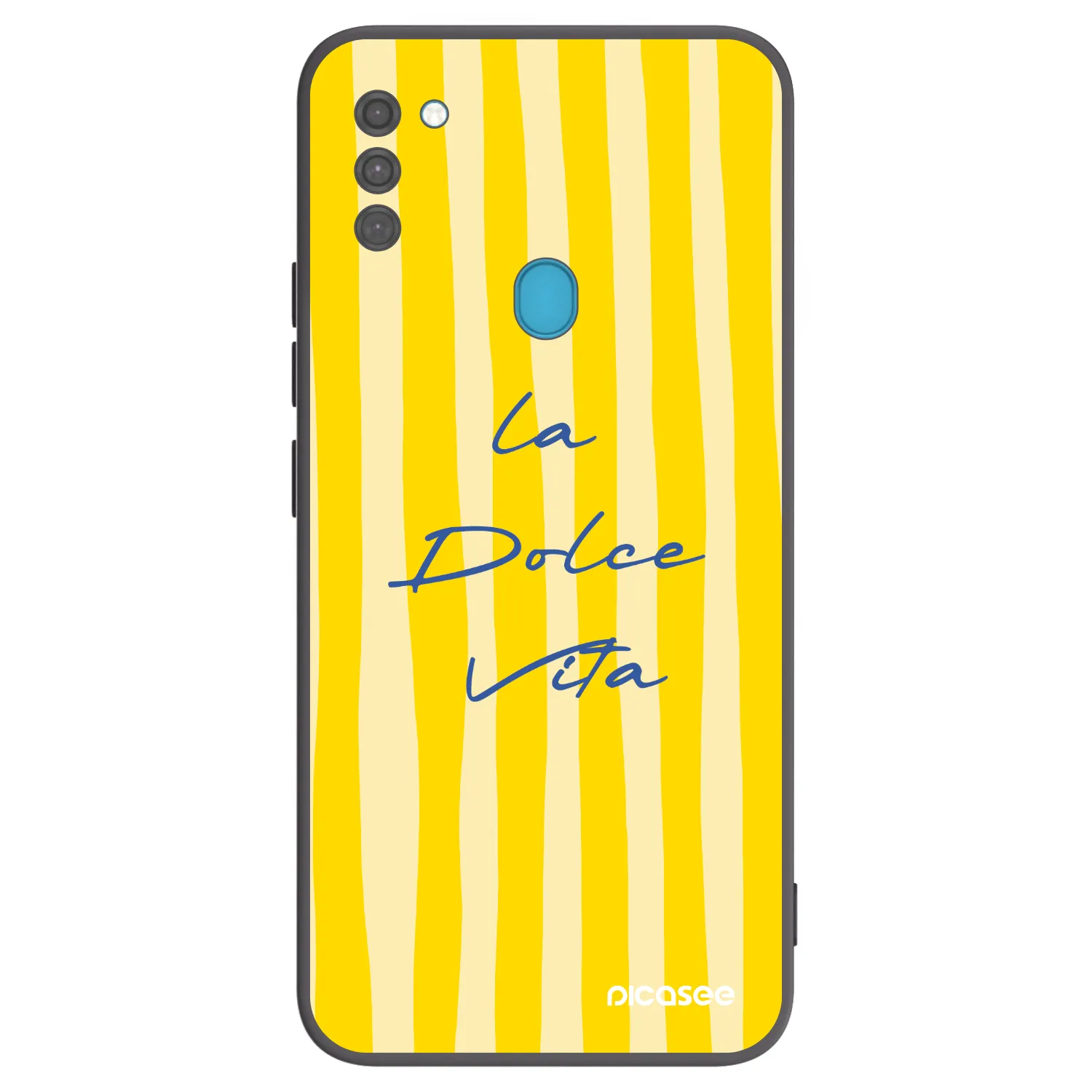 Picasee silikonski črni ovitek za Samsung Galaxy M11 - Ladolcevita