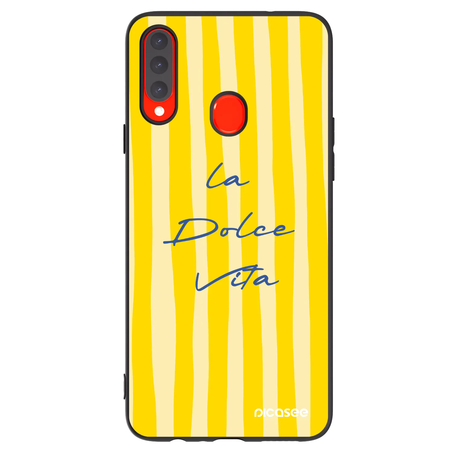 Picasee silikonski črni ovitek za Samsung Galaxy A20s - Ladolcevita