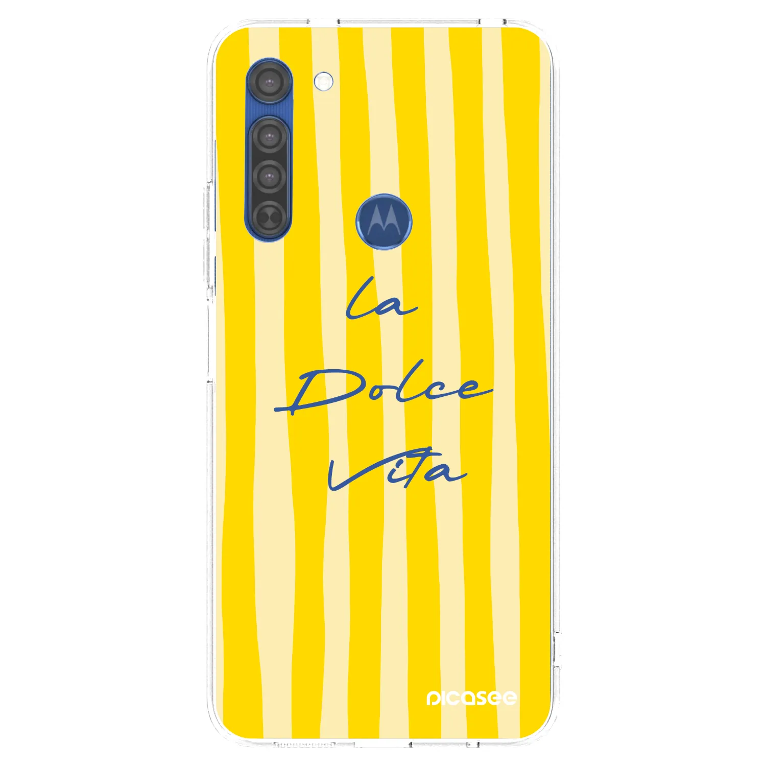 Picasee silikonski prozorni ovitek za Motorola Moto G8 - Ladolcevita
