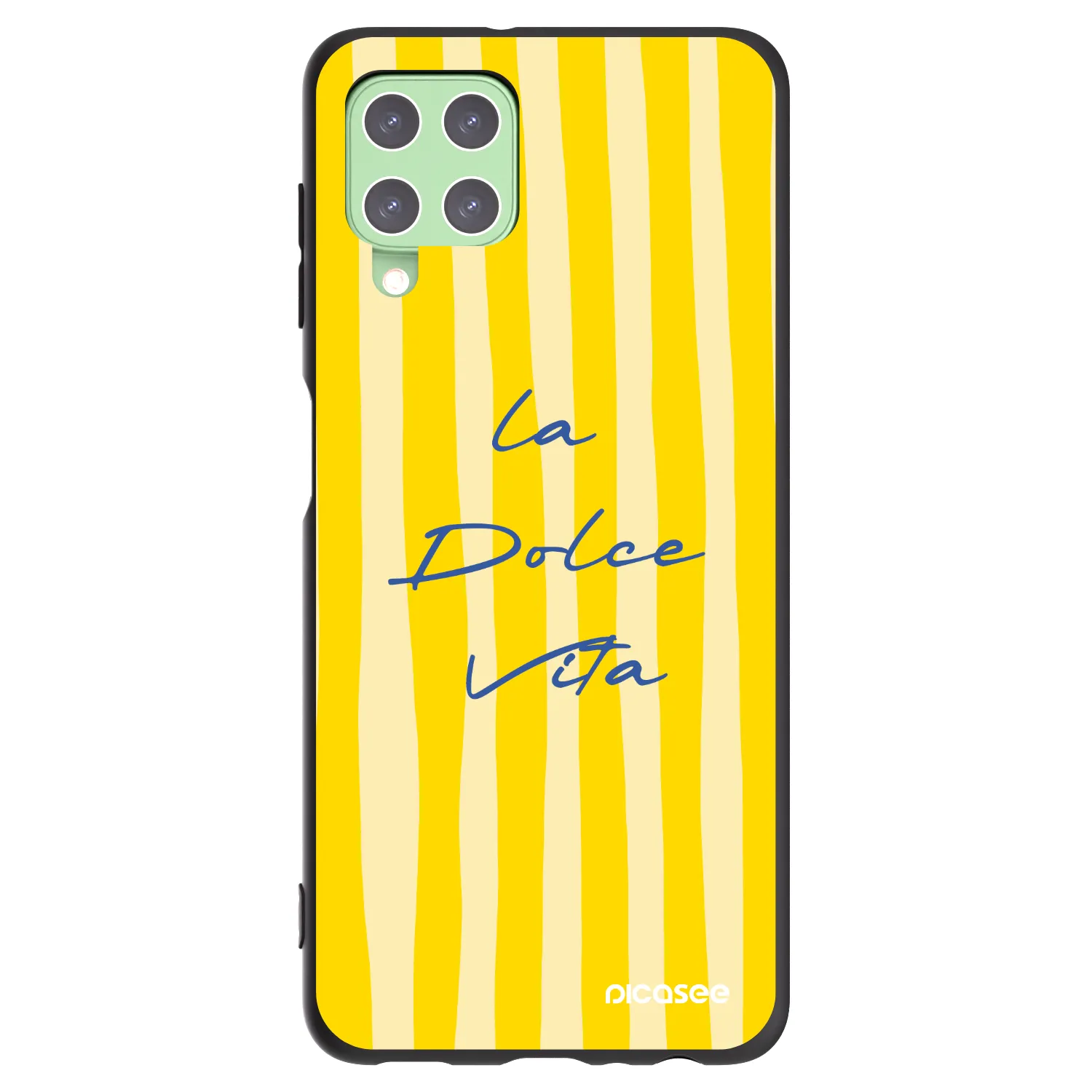 Picasee silikonski črni ovitek za Samsung Galaxy A22 A225F 4G - Ladolcevita