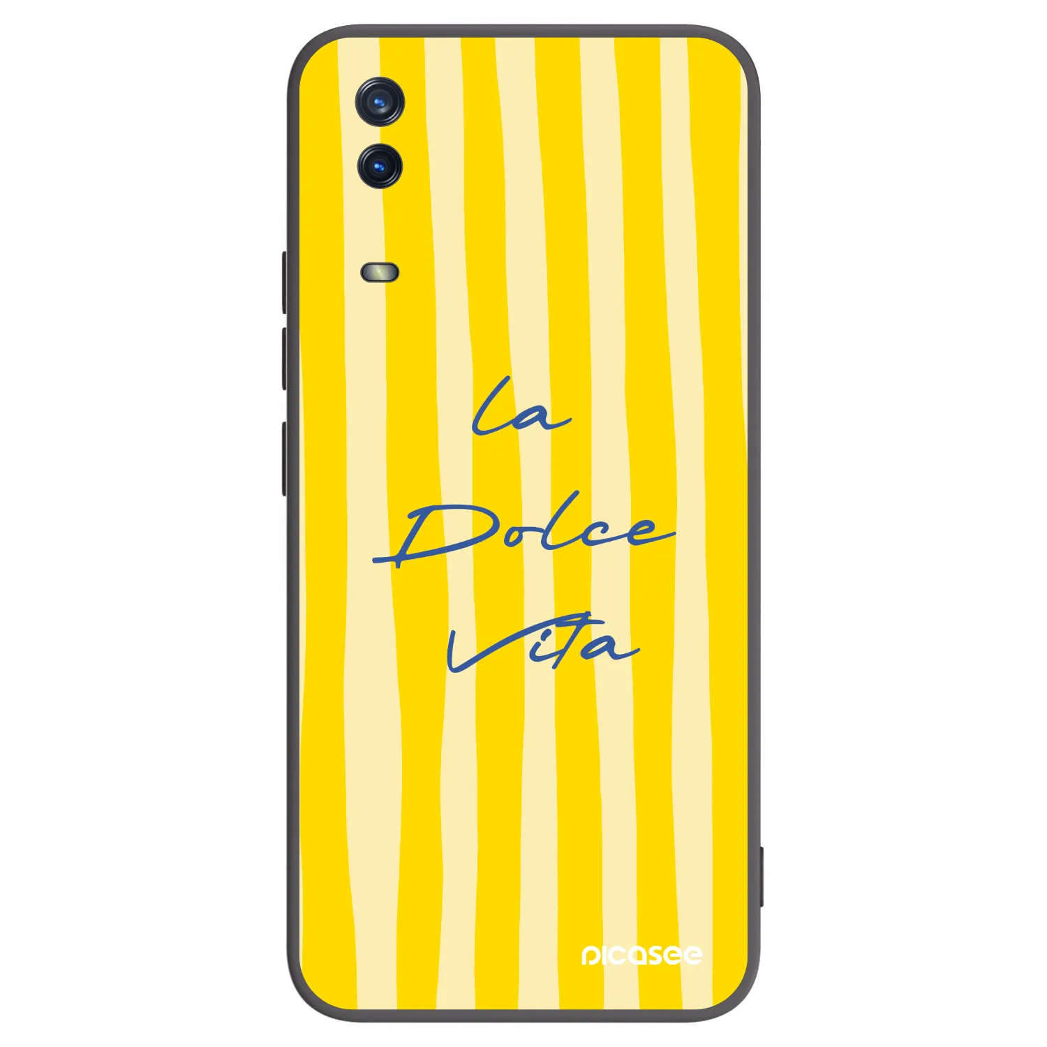 Picasee silikonski črni ovitek za Vivo Y11s - Ladolcevita
