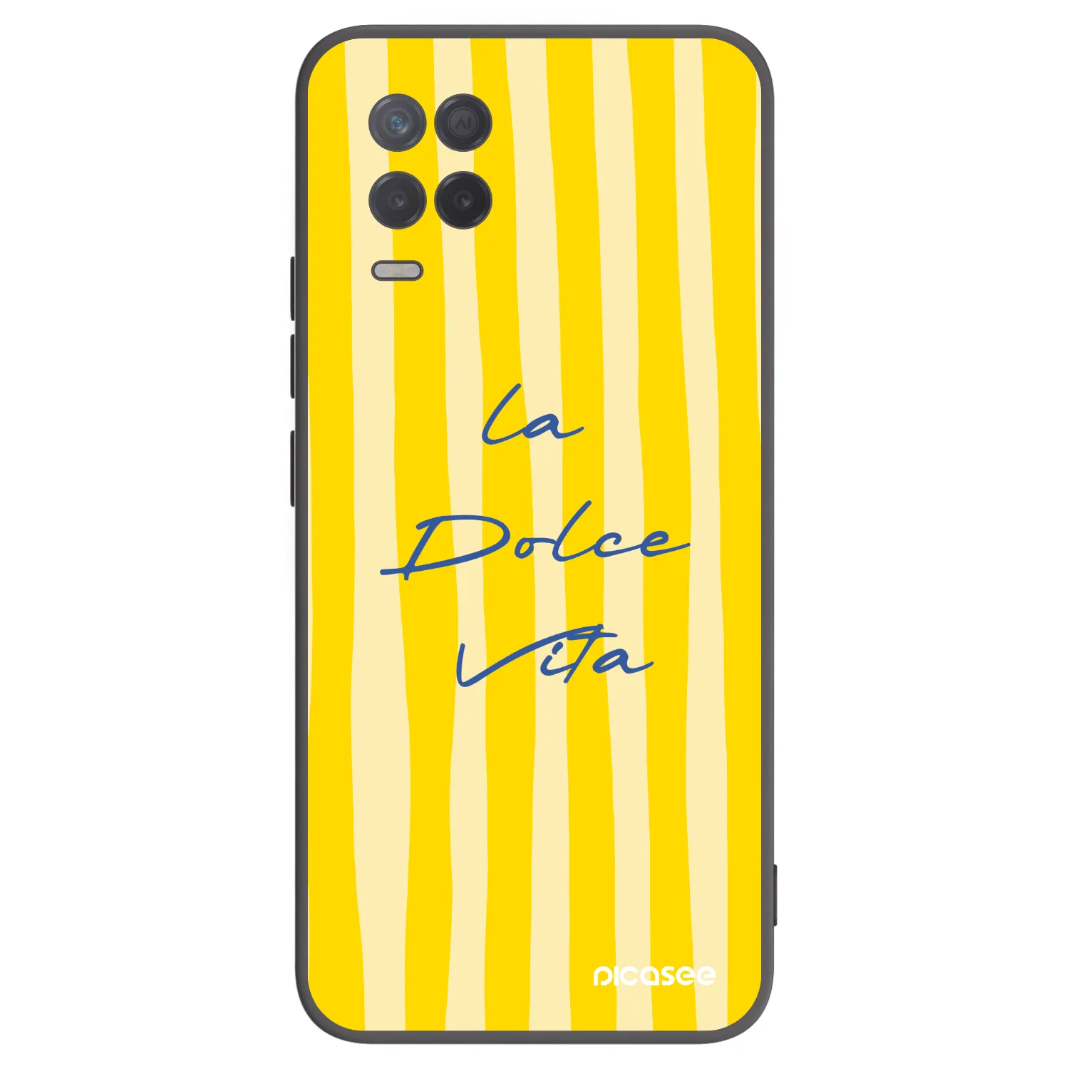 Picasee silikonski črni ovitek za Realme 8 5G - Ladolcevita