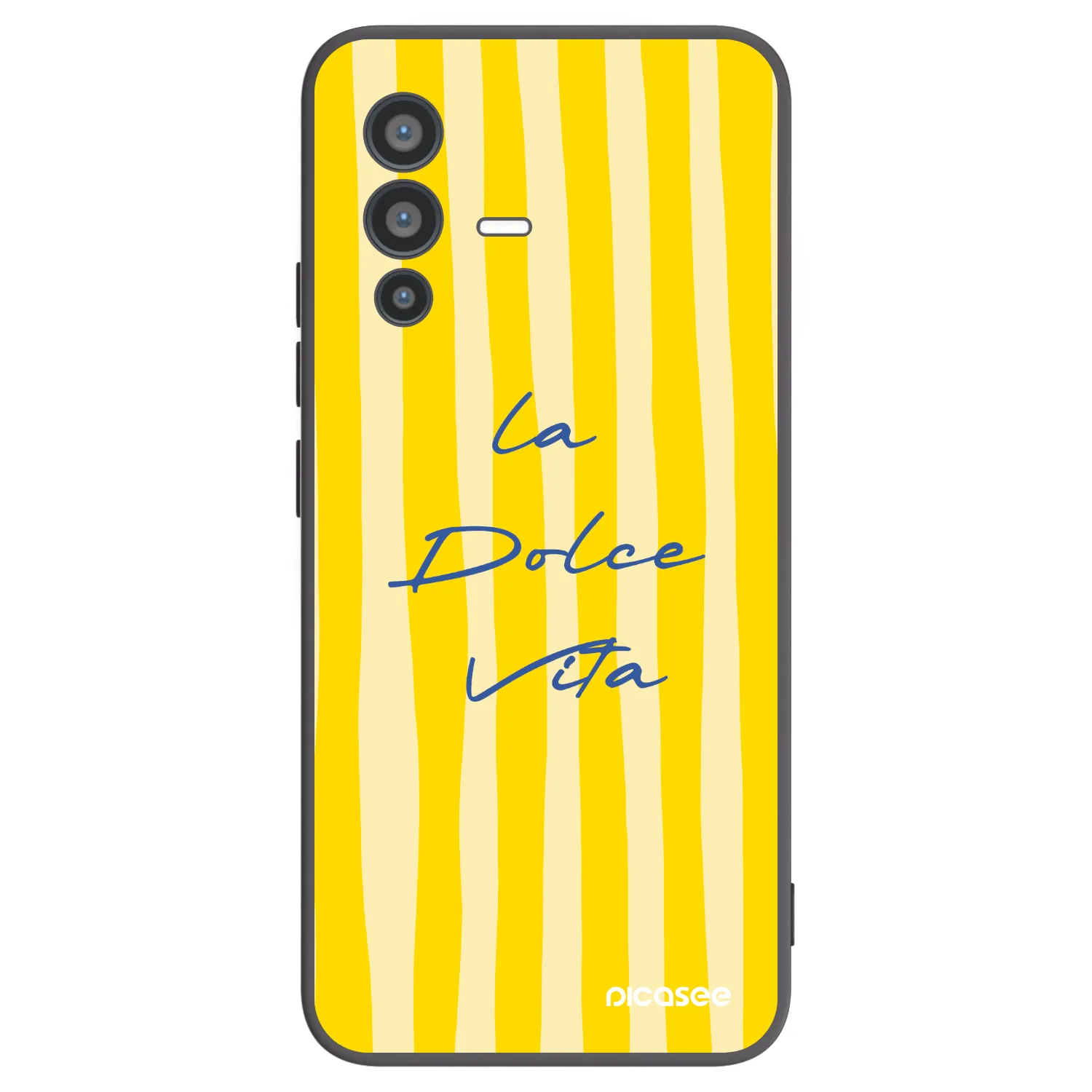Picasee silikonski črni ovitek za Vivo V23 5G - Ladolcevita