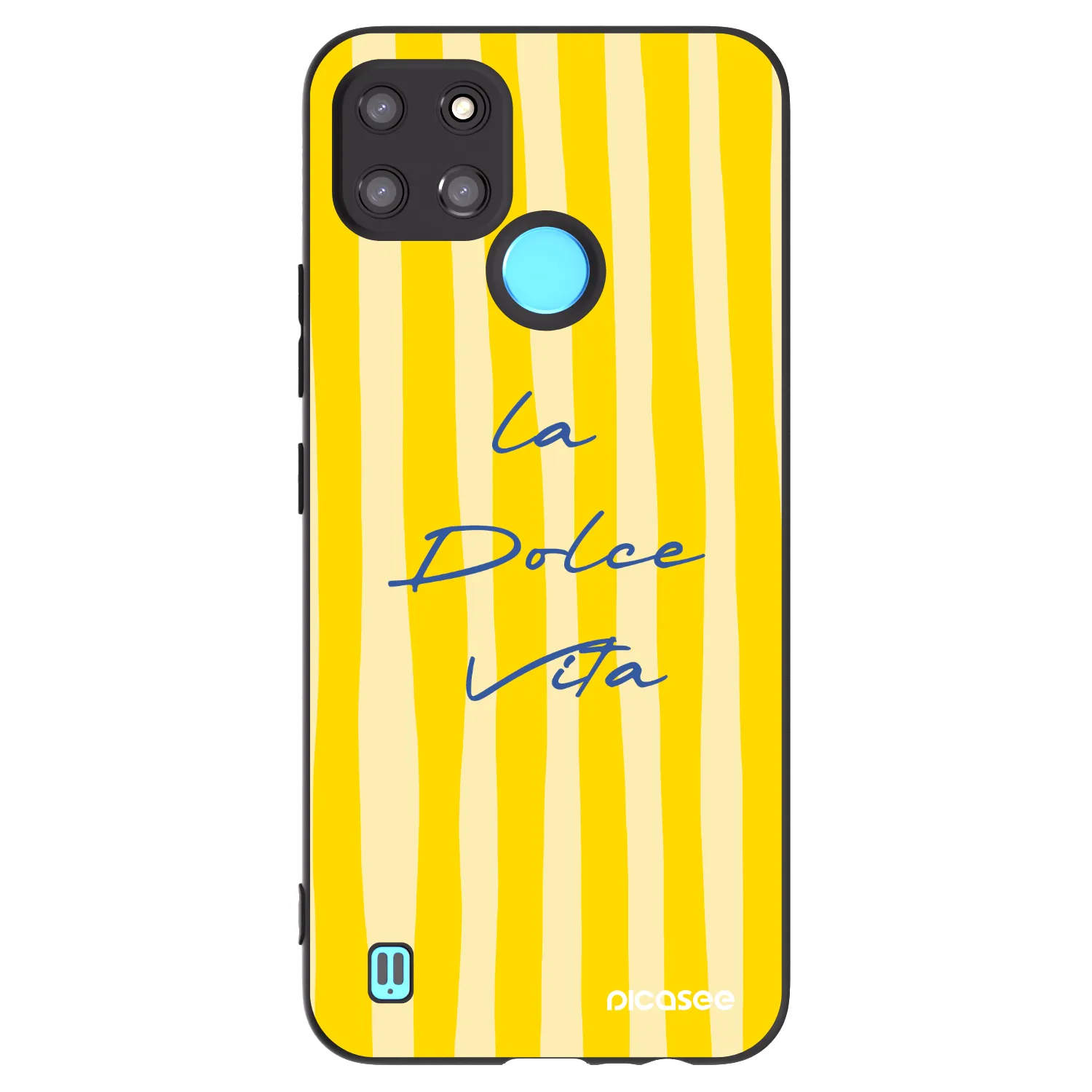 Picasee silikonski črni ovitek za Realme C21Y - Ladolcevita