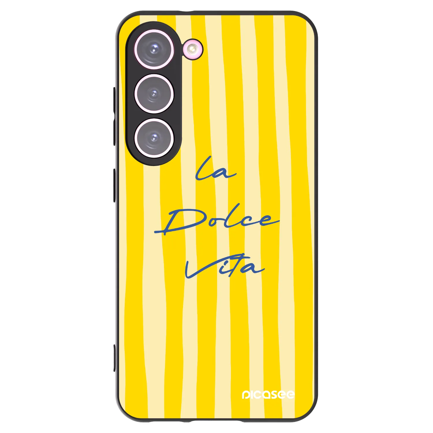 Picasee silikonski črni ovitek za Samsung Galaxy S23 5G - Ladolcevita