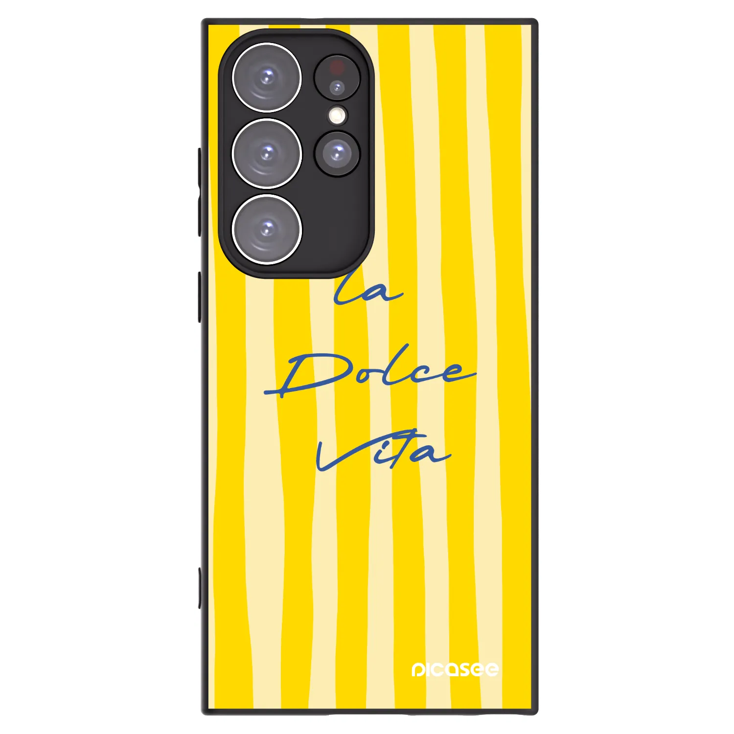 Picasee silikonski črni ovitek za Samsung Galaxy S23 Ultra 5G - Ladolcevita