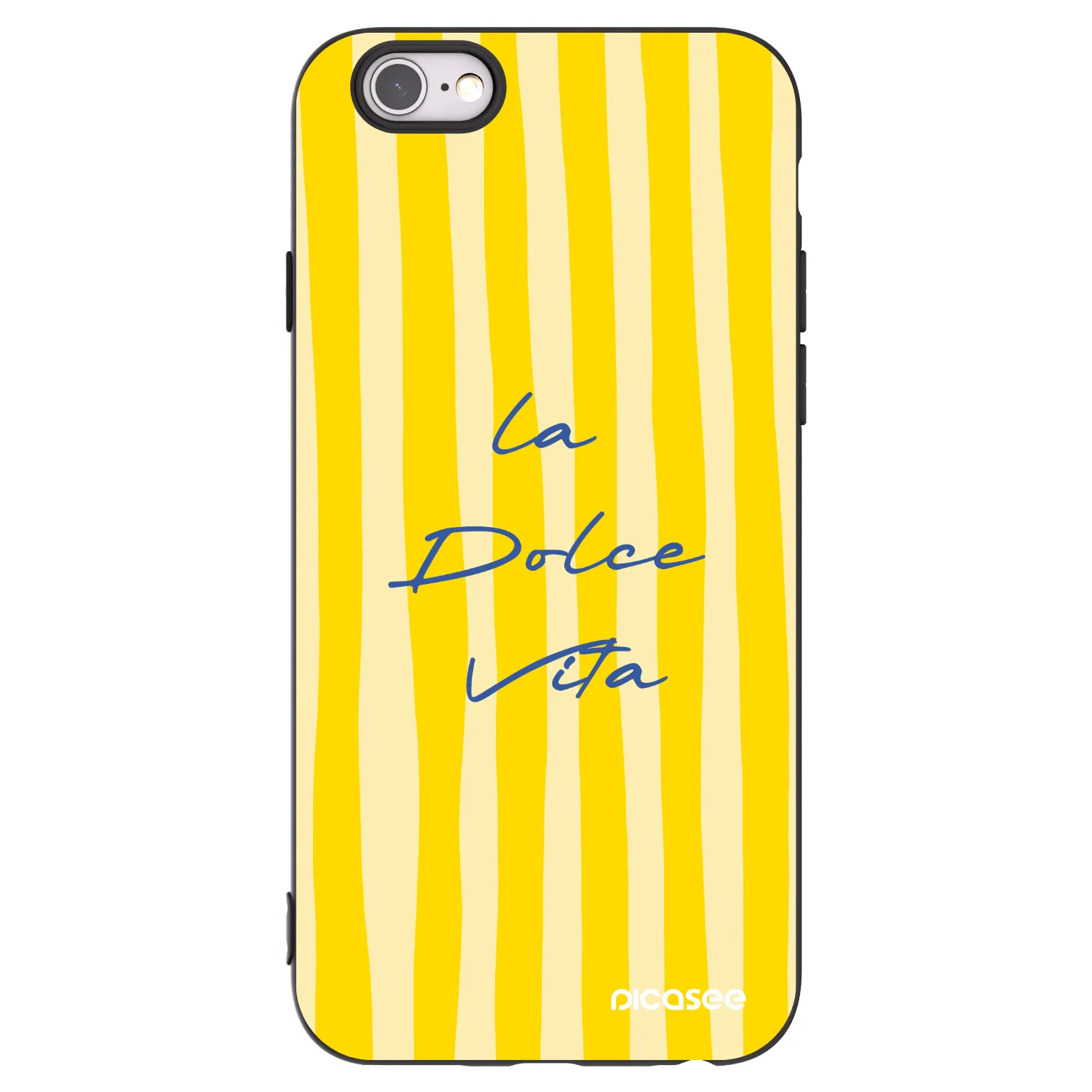 Picasee silikonski črni ovitek za Apple iPhone 6/6S - Ladolcevita