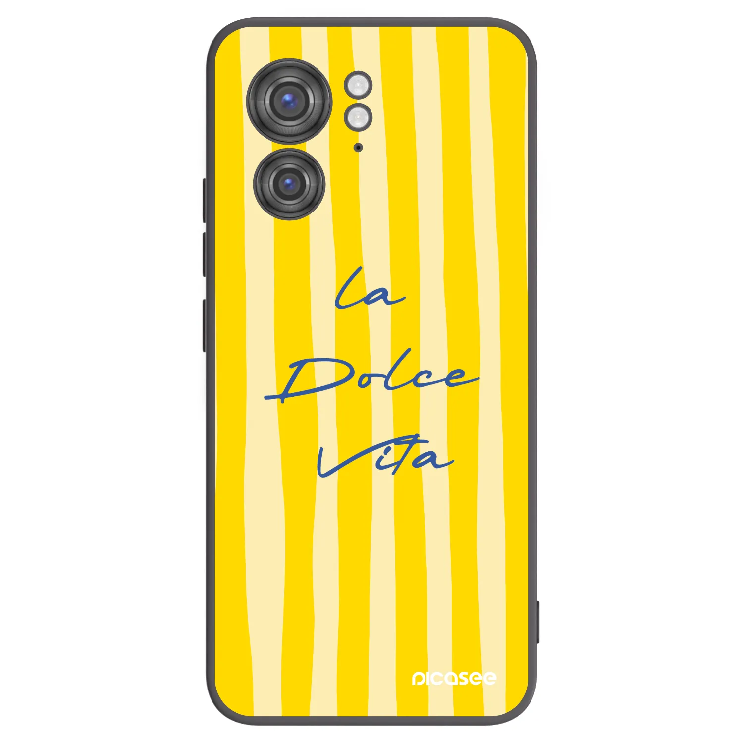 Picasee silikonski črni ovitek za Motorola Edge 40 - Ladolcevita