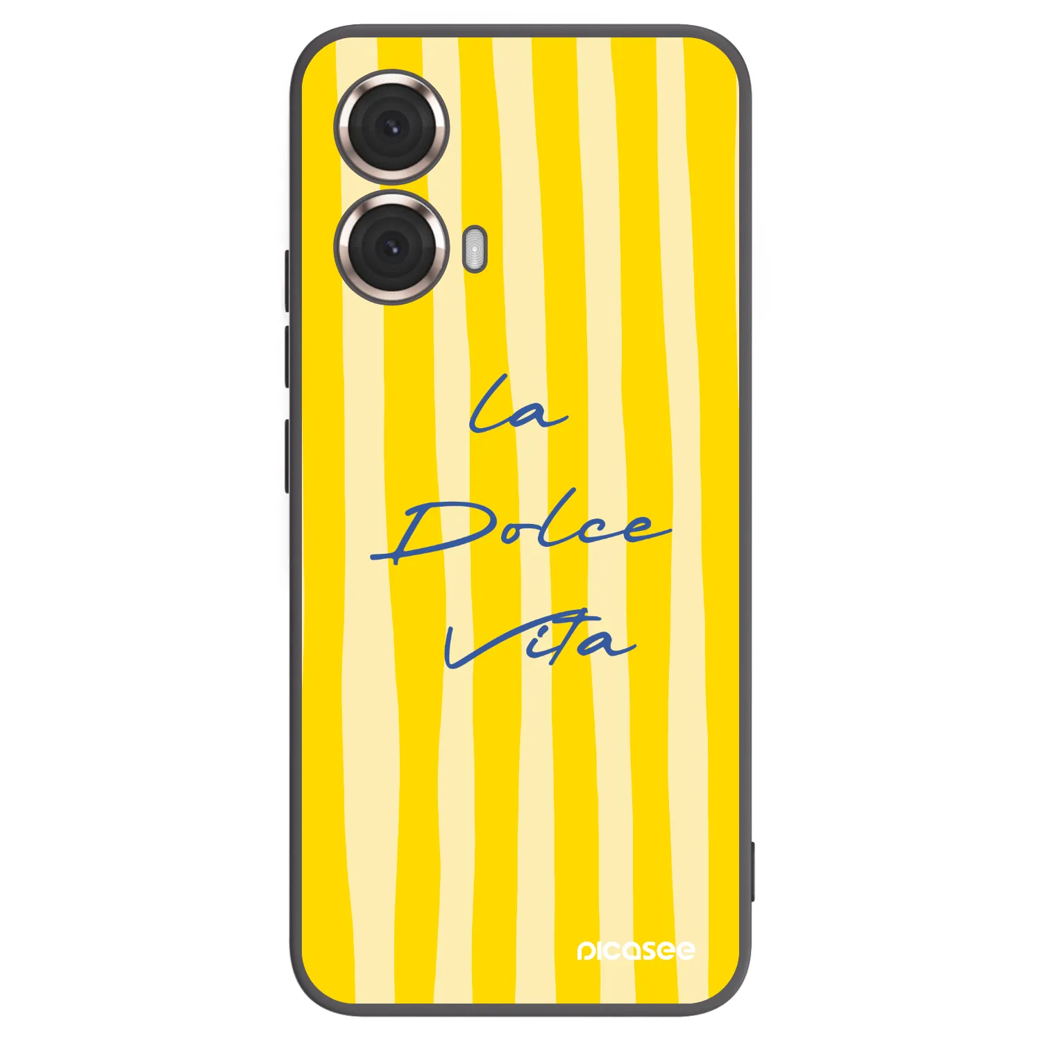 Picasee silikonski črni ovitek za Motorola Moto G85 - Ladolcevita