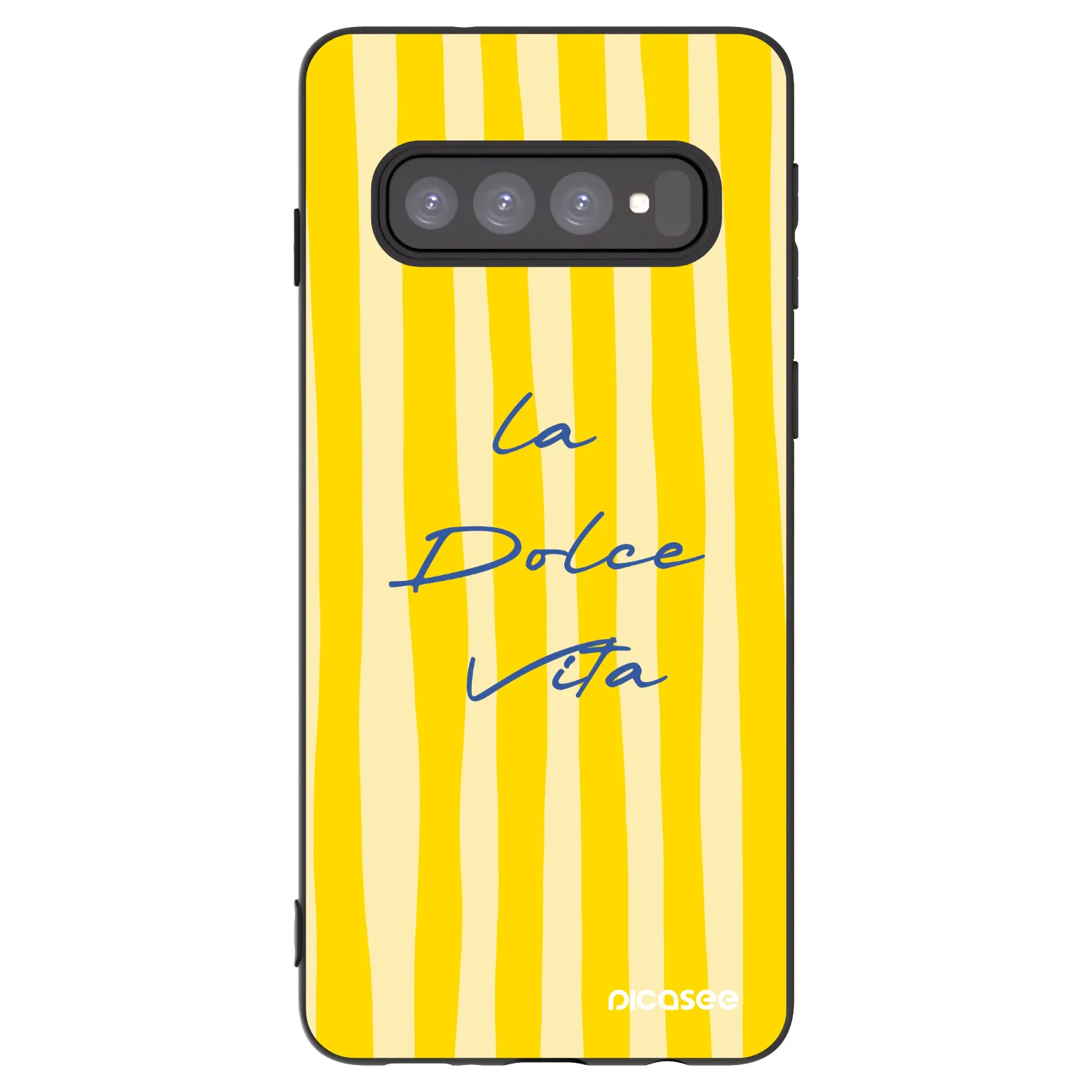 Picasee silikonski črni ovitek za Samsung Galaxy S10 G973 - Ladolcevita