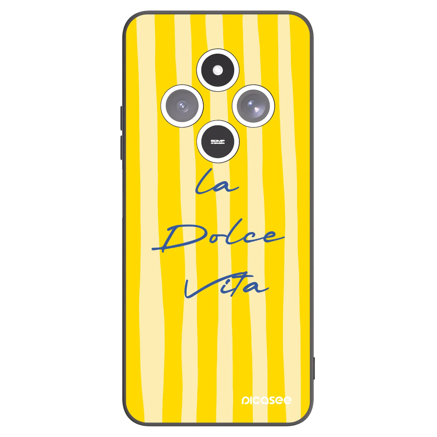 Picasee silikonski črni ovitek za Xiaomi Redmi 14C - Ladolcevita