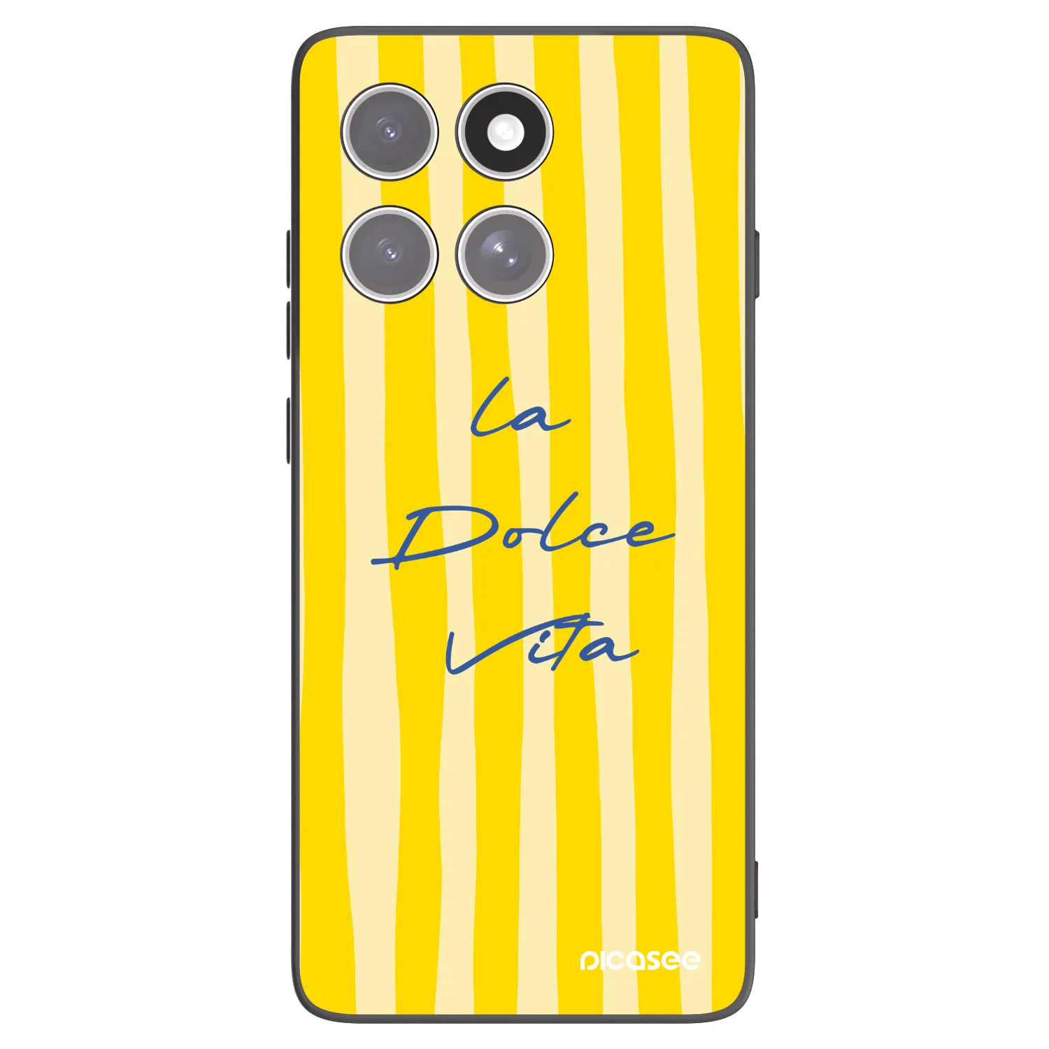 Picasee silikonski črni ovitek za Motorola Edge 60 Pro - Ladolcevita