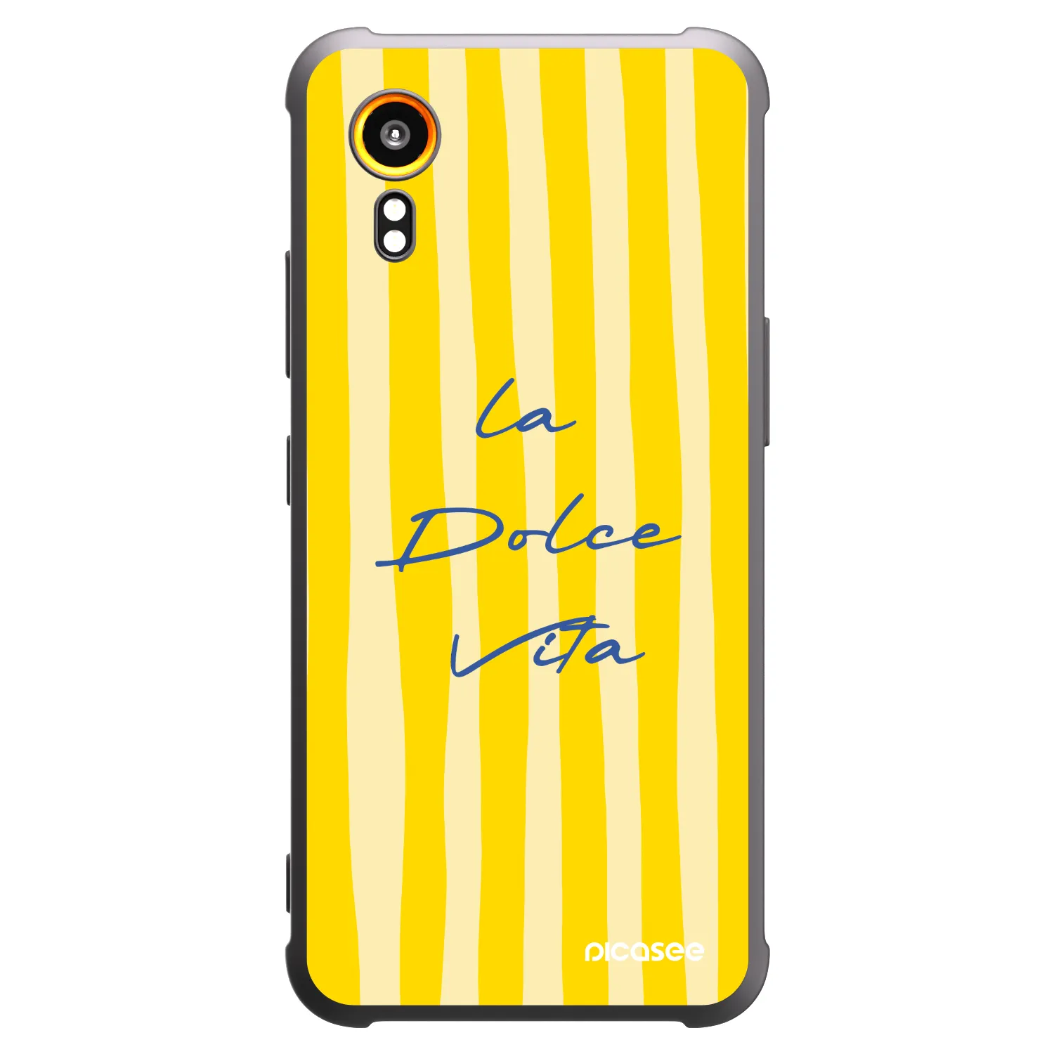 Picasee silikonski črni ovitek za Samsung Galaxy Xcover 7 - Ladolcevita