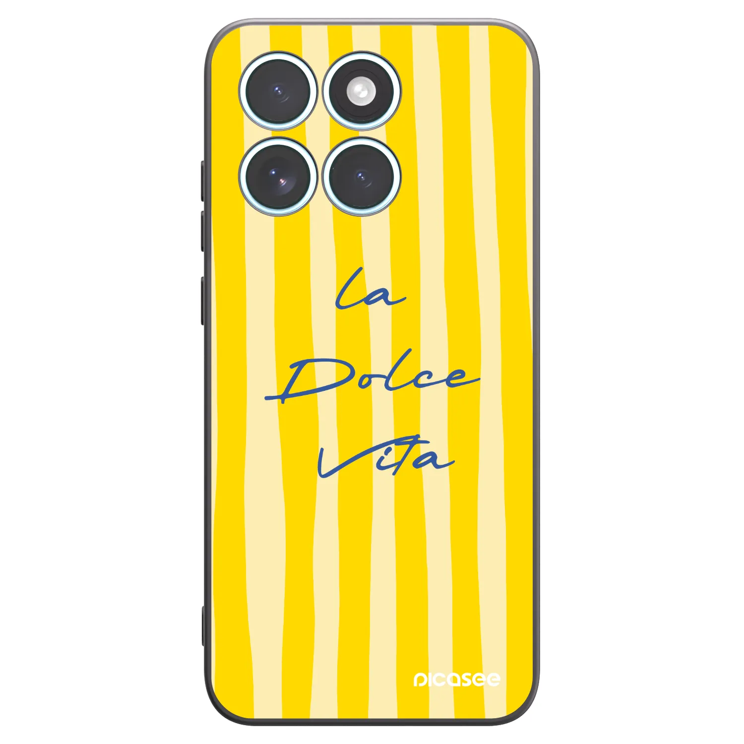 Picasee silikonski črni ovitek za Motorola Edge 70 Fusion - Ladolcevita