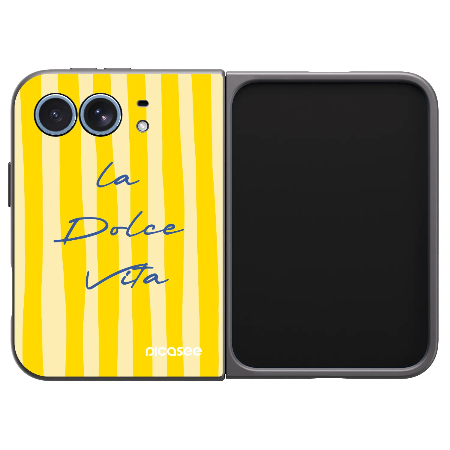 Picasee silikonski črni ovitek za Apple iPhone Duo - Ladolcevita