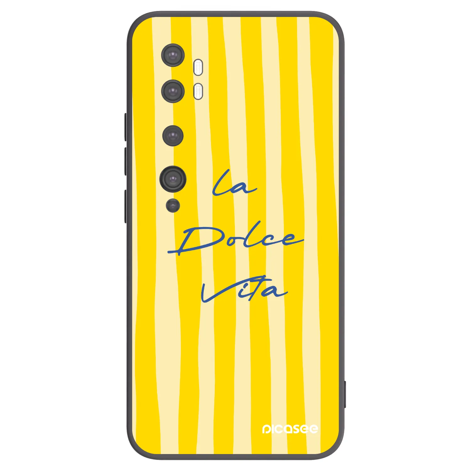 Picasee silikonski črni ovitek za Xiaomi Mi Note 10 (Pro) - Ladolcevita
