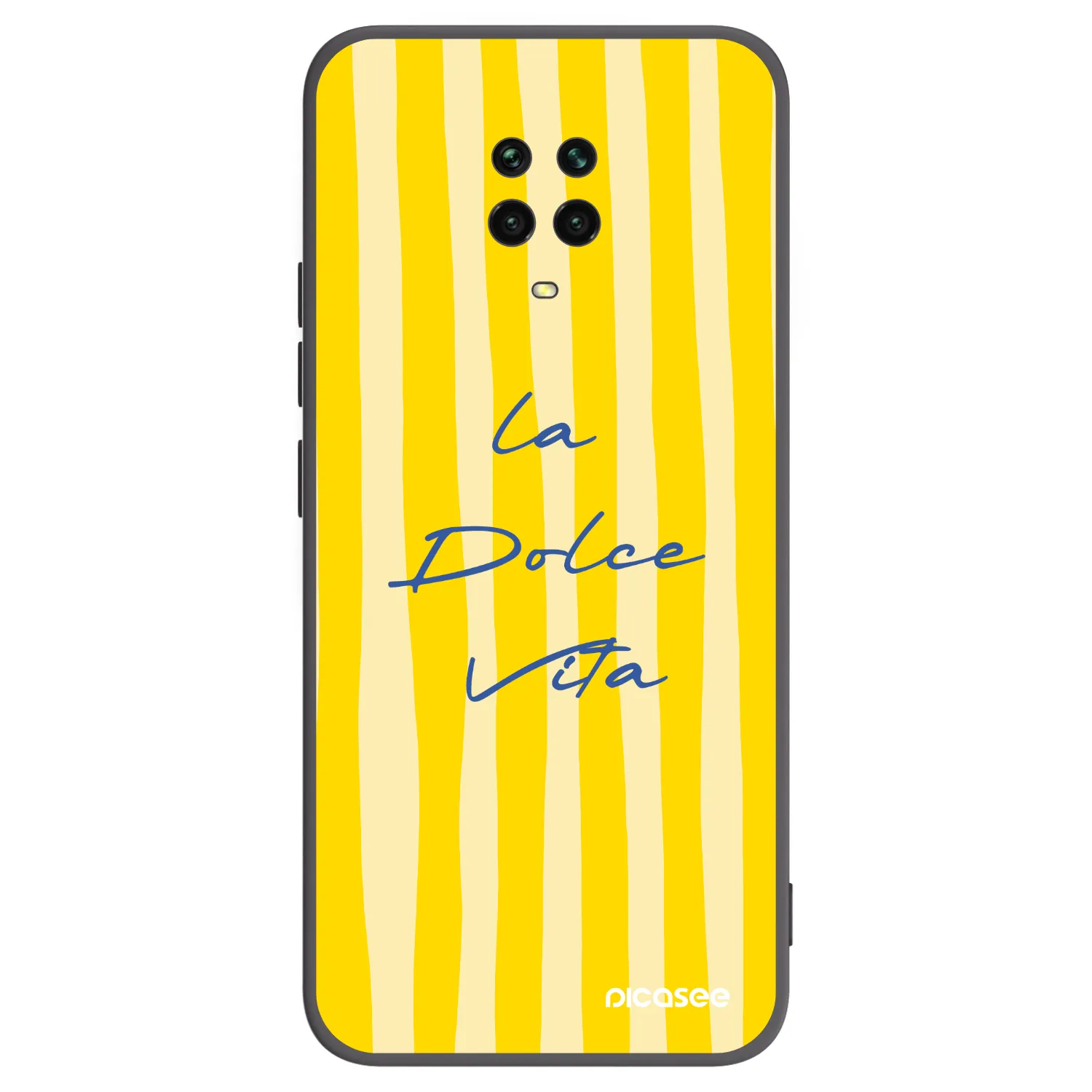 Picasee silikonski črni ovitek za Xiaomi Redmi Note 9S - Ladolcevita