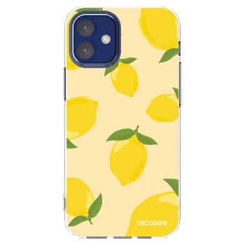 Picasee silikonski prozorni ovitek za Apple iPhone 12 mini - Limoncella