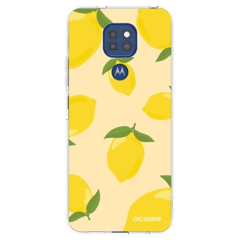 Picasee silikonski prozorni ovitek za Motorola Moto G9 Play - Limoncella