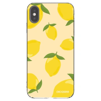 Picasee silikonski prozorni ovitek za Apple iPhone XS Max - Limoncella