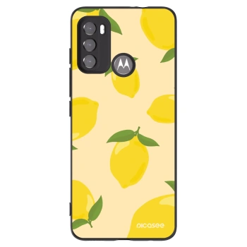 Picasee silikonski črni ovitek za Motorola Moto G60 - Limoncella