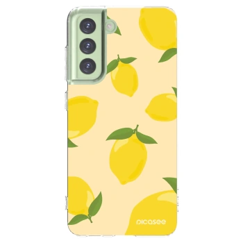 Picasee silikonski prozorni ovitek za Samsung Galaxy S21 FE 5G - Limoncella