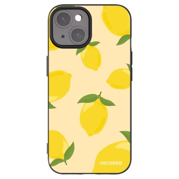 Picasee silikonski črni ovitek za Apple iPhone 15 - Limoncella