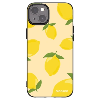 Picasee silikonski črni ovitek za Apple iPhone 15 Plus - Limoncella