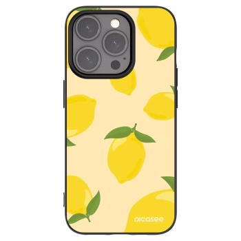 Picasee silikonski črni ovitek za Apple iPhone 15 Pro - Limoncella