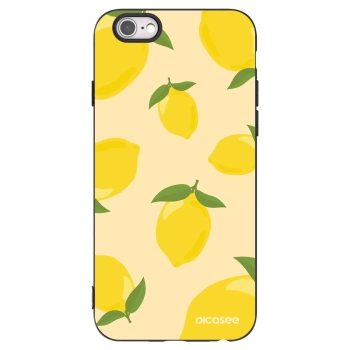Picasee silikonski črni ovitek za Apple iPhone 6/6S - Limoncella