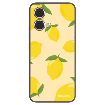 Picasee silikonski črni ovitek za Motorola Moto G85 - Limoncella
