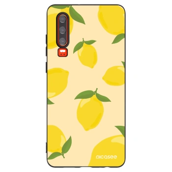 Picasee silikonski črni ovitek za Huawei P30 - Limoncella