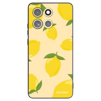 Picasee silikonski črni ovitek za Motorola Moto G86 5G - Limoncella